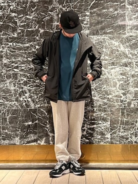 「NANO universe（ナノユニバース）のアイテム（スウェットパンツ）」を使った、NANO universeさん（メンズ・170cm）の春コーディネート