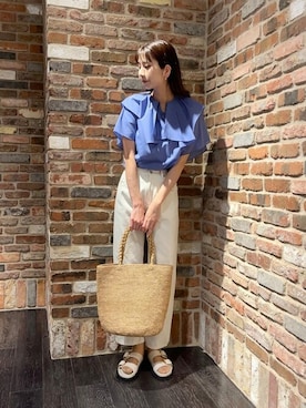 「MADE IN MADA（メイドインマダ）のアイテム」を使った、NANO universeさん（レディース・164cm）の春コーディネート