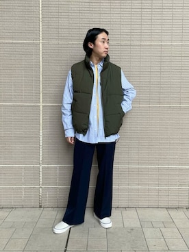 「URBAN RESEARCH Sonny Label（アーバンリサーチサニーレーベル）のアイテム（ダウンベスト）」を使った、Sonny Label MENSさん（メンズ・168cm）の秋コーディネート