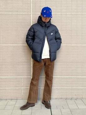「NIKE（ナイキ）のアイテム（ダウンジャケット/コート）」を使った、Sonny Label MENSさん（メンズ・168cm）の冬コーディネート