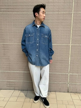 「URBAN RESEARCH Sonny Label（アーバンリサーチサニーレーベル）のアイテム（スウェットパンツ）」を使った、Sonny Label MENSさん（メンズ・168cm）の春コーディネート