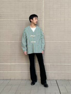 ARMY TWILL StripeCotton SlabCardiganを使った人気ファッション