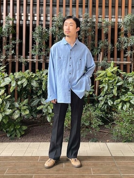 「POLeR（ポーラー）のアイテム」を使った、Sonny Label MENSさん（メンズ・168cm）の春コーディネート