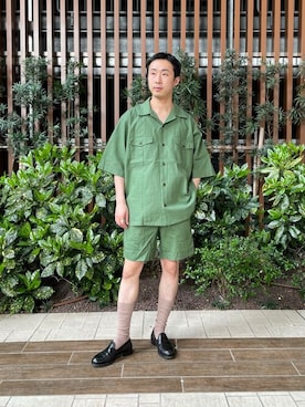 「ARMY TWILL（アーミーツイル）のアイテム（パンツ）」を使った、Sonny Label MENSさん（メンズ・168cm）の春コーディネート