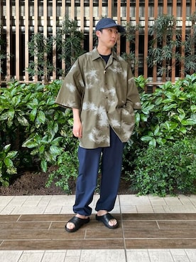 「Gramicci（グラミチ）のアイテム（帽子）」を使った、Sonny Label MENSさん（メンズ・168cm）の春コーディネート