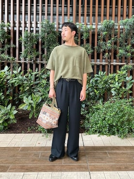 「PENDLETON（ペンドルトン）のアイテム（バッグ）」を使った、Sonny Label MENSさん（メンズ・168cm）の夏コーディネート