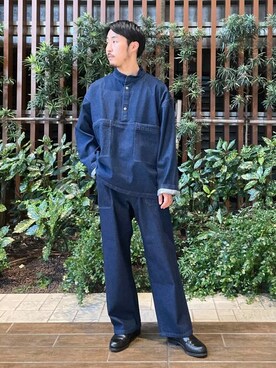 「ARMY TWILL（アーミーツイル）のアイテム（その他アウター）」を使った、Sonny Label MENSさん（メンズ・168cm）の秋コーディネート