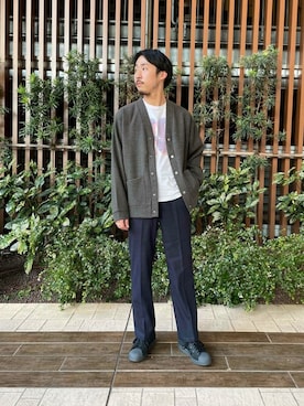 「URBAN RESEARCH Sonny Label（アーバンリサーチサニーレーベル）のアイテム（スラックス）」を使った、Sonny Label MENSさん（メンズ・168cm）の秋コーディネート