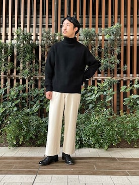 「ARMY TWILL（アーミーツイル）のアイテム（パンツ）」を使った、Sonny Label MENSさん（メンズ・168cm）の秋コーディネート