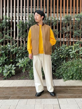 「ARMY TWILL（アーミーツイル）のアイテム（パンツ）」を使った、Sonny Label MENSさん（メンズ・168cm）の秋コーディネート