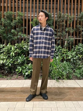 「URBAN RESEARCH Sonny Label（アーバンリサーチサニーレーベル）のアイテム（スラックス）」を使った、Sonny Label MENSさん（メンズ・168cm）の秋コーディネート