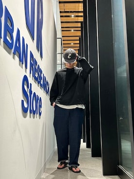 「URBAN RESEARCH Sonny Label（アーバンリサーチサニーレーベル）のアイテム（パンツ）」を使った、Sonny Label MENSさん（メンズ・170cm）の夏コーディネート