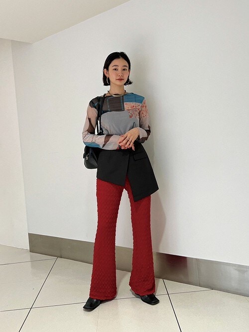 sheer top/ART シアートップス（Tシャツ/カットソー）｜sahara（サハラ