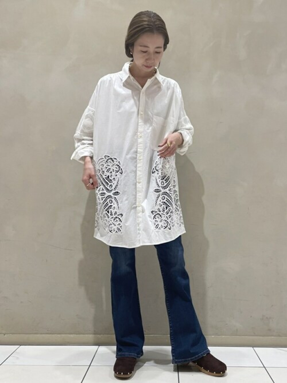 plage（プラージュ）の「Craft lace シャツ◇（シャツ/ブラウス