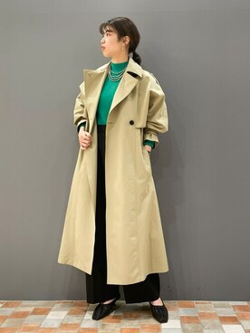 「Rouge vif（ルージュヴィフ）のアイテム（トレンチコート）」を使った、SAYAKAさん（レディース・165cm）の春コーディネート