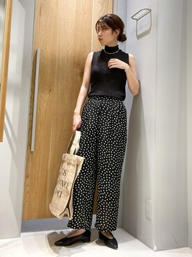 「ドットパンツ」｜SAYAKAさん（レディース・165cm）の夏コーディネート