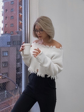 「GYDA」｜m a oさん（レディース・157cm・20代）の冬コーディネート