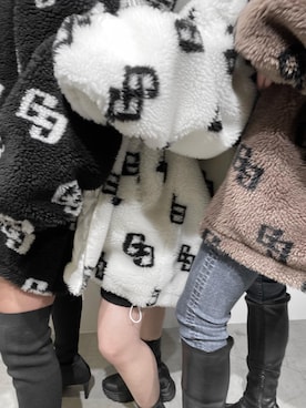 「GYDA（ジェイダ）のアイテム（ブルゾン）」を使った、m a oさん（レディース・157cm）の秋コーディネート