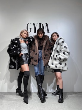 「GYDA（ジェイダ）のアイテム（ブルゾン）」を使った、m a oさん（レディース・157cm）の秋コーディネート