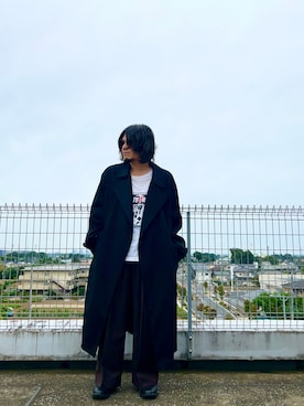 「stein（シュタイン）のアイテム（トレンチコート）」を使った、deneiさん（メンズ・172cm）の秋コーディネート
