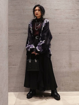 「HARE（ハレ）のアイテム（ベルト）」を使った、sayaさん（レディース・157cm）の秋コーディネート