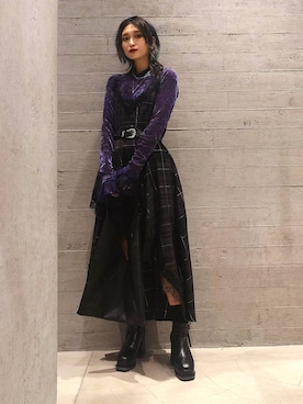 「キャミワンピース」｜sayaさん（レディース・157cm）の秋コーディネート