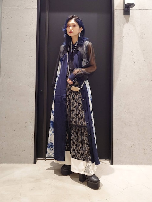 オケージョン/セレモニー/結婚式】シアーガラキリカエワンピース(HARE  