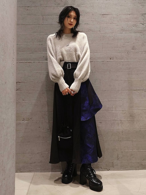 HARE ジャガードスカート アートジャガード2WAYスカート(HARE)（スカート）｜HARE（ハレ