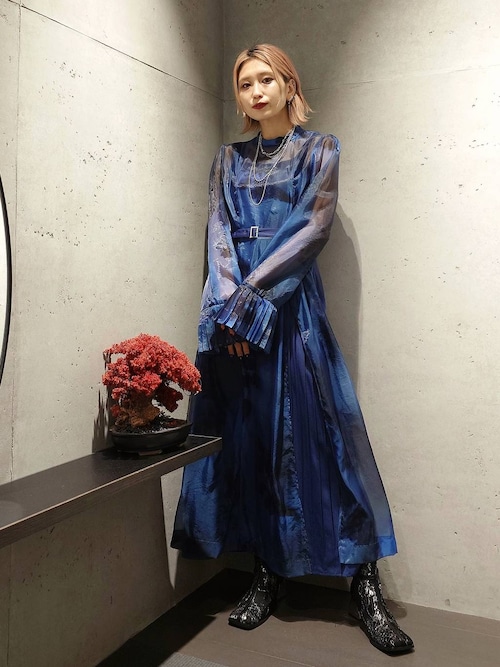 CEREMONY】2Pシアーフラワーワンピース(HARE)（ワンピース）｜HARE