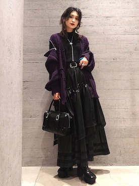 「HARE（ハレ）のアイテム（バッグ）」を使った、sayaさん（レディース・157cm）の秋コーディネート