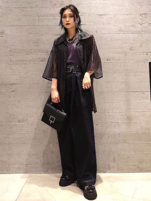 【YUMA TAKAHASHI × HARE】BIGカラーシアーシャツ セール】【YUMA TAKAHASHI×HARE】BIGカラーシアーシャツ(HARE