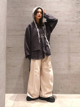 「アイテム（財布）」を使った、sayaさん（レディース・157cm）の秋コーディネート