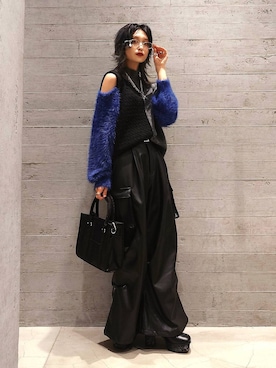 「HARE（ハレ）のアイテム（メガネ）」を使った、sayaさん（レディース・157cm）の秋コーディネート