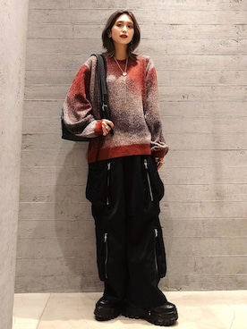 「HARE（ハレ）のアイテム（シューズ）」を使った、sayaさん（レディース・157cm）の秋コーディネート