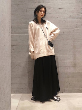 「アイテム（財布）」を使った、sayaさん（レディース・157cm）の秋コーディネート