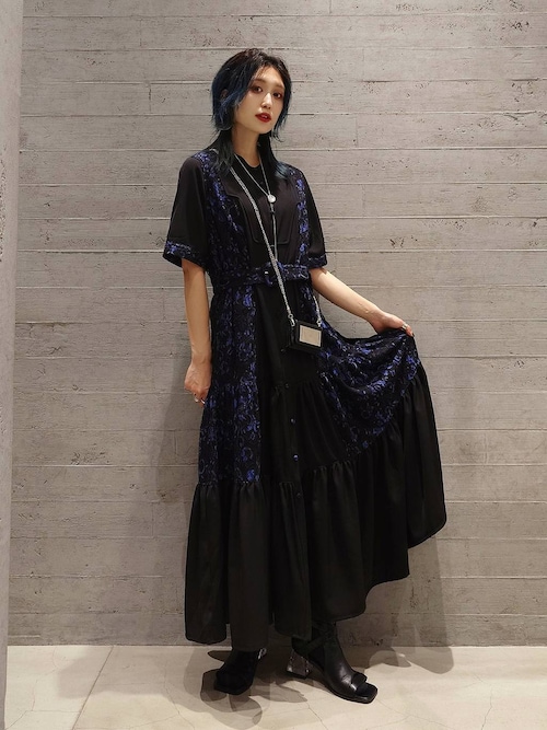 セール】ハイショクレースキリカエワンピース(HARE)（ワンピース