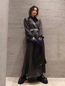 「HARE（ハレ）のアイテム（ワンピース）」を使った、sayaさん（レディース・157cm）の秋コーディネート