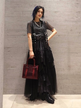 「デート/ロマンティック」｜sayaさん（レディース・157cm）の夏コーディネート