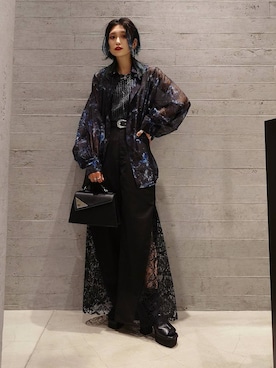 「HARE（ハレ）のアイテム（ハンドバッグ）」を使った、sayaさん（レディース・157cm）の春コーディネート