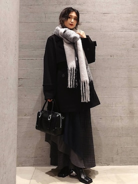 「アイテム（トレンチコート）」を使った、sayaさん（レディース・157cm）の秋コーディネート