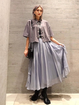 「ワントーン」｜sayaさん（レディース・157cm）の春コーディネート