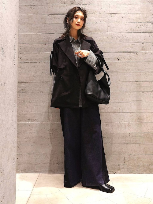 HARE トレンチコート HARE トレンチコート コート メッシュレイヤートレンチコート