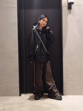 「アイテム（財布）」を使った、sayaさん（レディース・157cm）の秋コーディネート