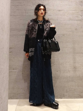 「女子会」｜sayaさん（レディース・157cm）の秋コーディネート