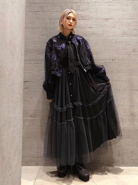 「HARE（ハレ）のアイテム（ジャケット/アウター）」を使った、sayaさん（レディース・157cm）の冬コーディネート