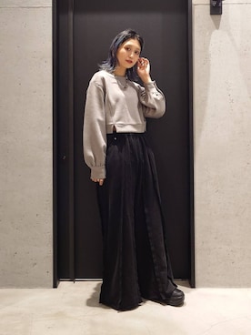 「ドットエスティ秋コーデ」｜「アイテム（スウェットパンツ）」を使った、sayaさん（レディース・157cm）の秋コーディネート