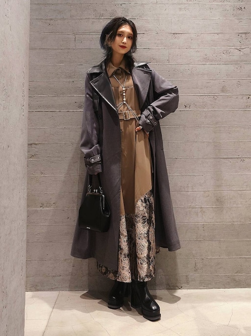 【美品】定価39600円 HARE ハレ GABAR COAT トレンチ コート 美品】定価39600円 HARE ハレ GABAR COAT トレンチ コート