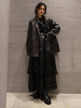 「アイテム（テーラードジャケット）」を使った、sayaさん（レディース・157cm）の秋コーディネート