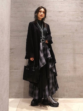 「HARE（ハレ）のアイテム（ベルト）」を使った、sayaさん（レディース・157cm）の秋コーディネート