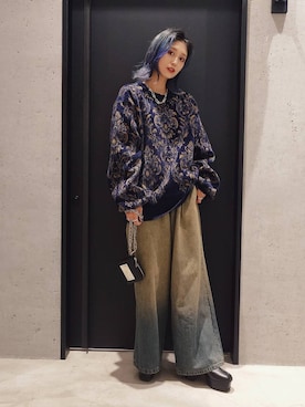 「HARE（ハレ）のアイテム（財布）」を使った、sayaさん（レディース・157cm）の秋コーディネート